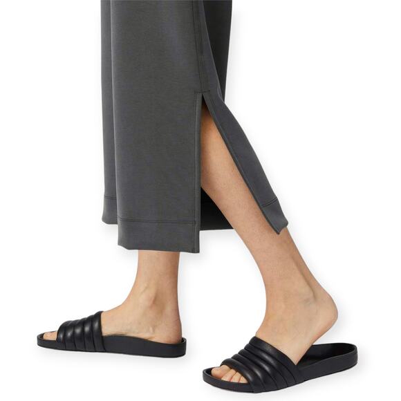 Lululemon | Size 8 | Soft Ambitions High Rise Crop Wide Leg Graphite Grey Pants - Picture 5 of 11